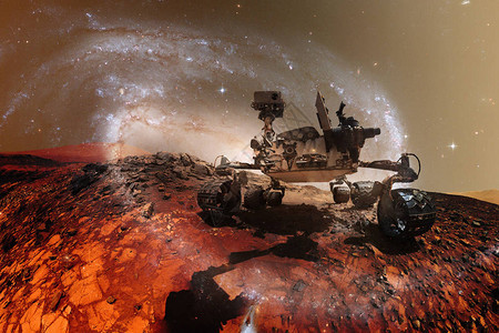 探索红行星表面的神秘火星漫游者图片
