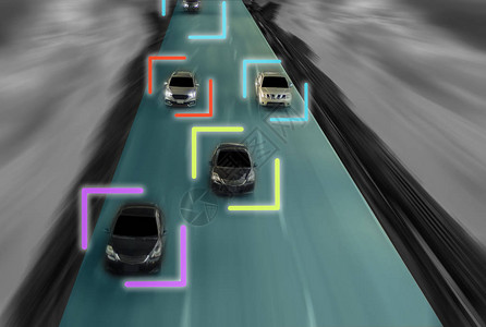 未来的智能自动驾驶汽车天才之路图片