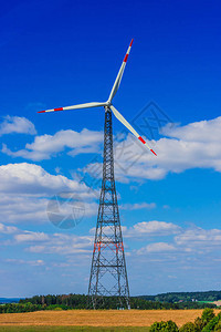 风力涡轮机农场风车图片