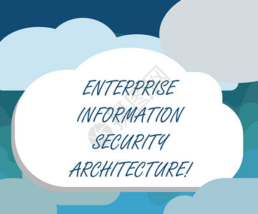 手写文本企业信息安全体系结构概念意义安全技术保护空白半色调云形空泡图片