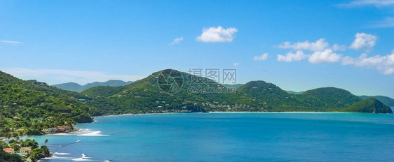 加勒比岛托拉岛全景图片