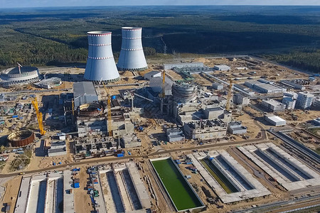 在建核电站的航测发电厂的安装和建造核电图片