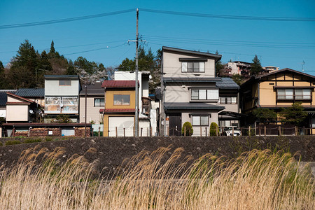 高山市周围的风景日本地福县Hid背景图片