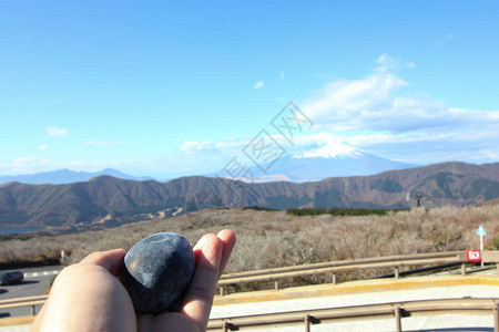 富士火山上的黑蛋奥瓦库达尼Owakudani图片