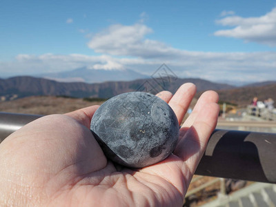 富士火山上的黑蛋奥瓦库达尼Owakudani图片