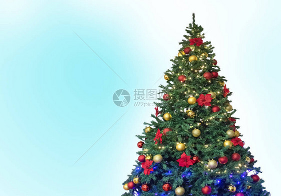 圣诞树装饰的圣诞树图片