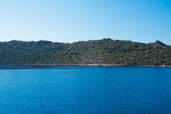 海靠近土耳其凯科瓦岛古图片