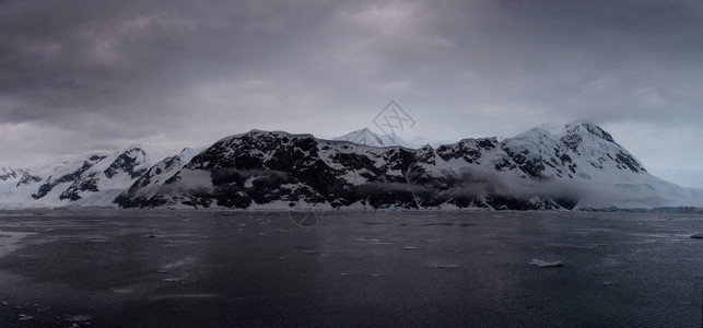 南极雪景景观图片
