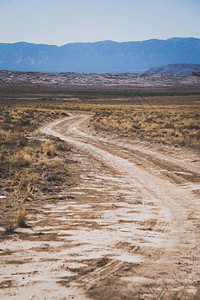 美国西南部四角地区新墨西哥乡村孤独的沙漠背景图片