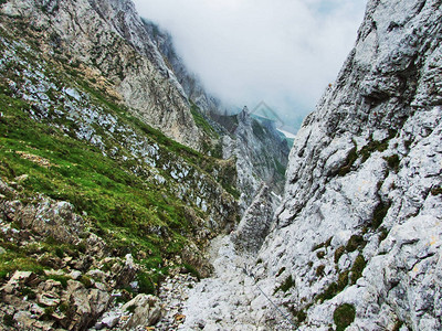 Alpstein山脉的景观和环境图片