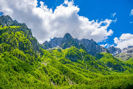 高山雪峰美景图片