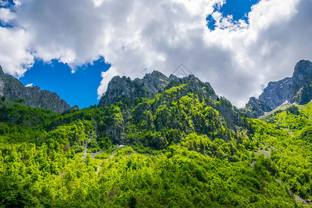 高山雪峰美景图片