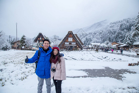 冬季的白川果村图片