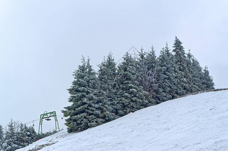 德国哈兹山区Sonnenberg滑雪舞步图片