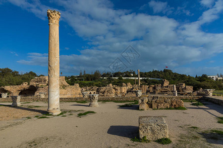 古老迦太基城市突尼斯图片