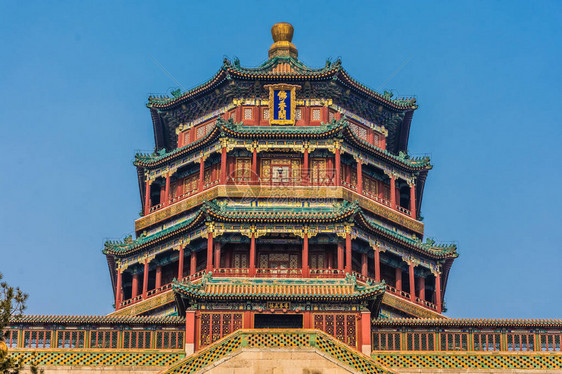 北京夏月宫塔图片