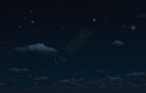 夜满天星斗的天空和云彩月光黑暗的背景和天空中的星干图片