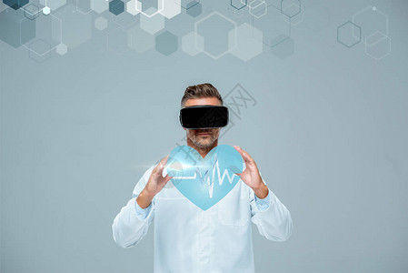 科学家在虚拟现实头盔中图片