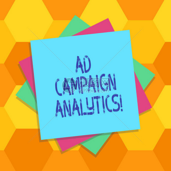 手写文本广告活动分析概念意义监控活动及其各自的结果多层空白纸彩色纸图片