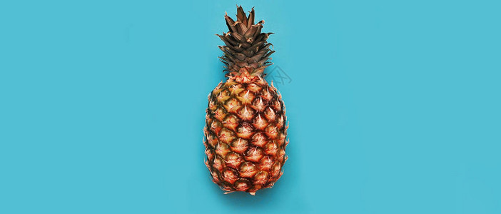 彩色背景上的菠萝图片