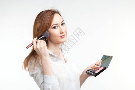 化妆师美容和化妆品概念图片