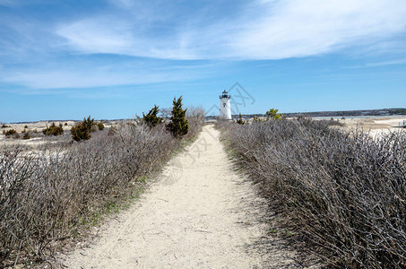 EdgartownLighthouse在马萨诸塞州Marth图片