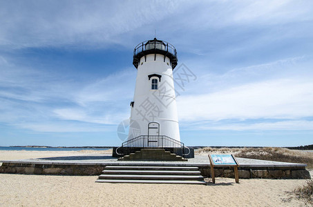 EdgartownLighthouse在马萨诸塞州Marth图片