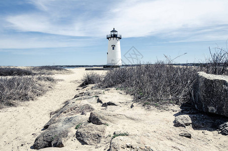 EdgartownLighthouse在马萨诸塞州Marth图片