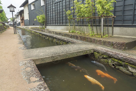 日本吉福省井田富川历史古村图片