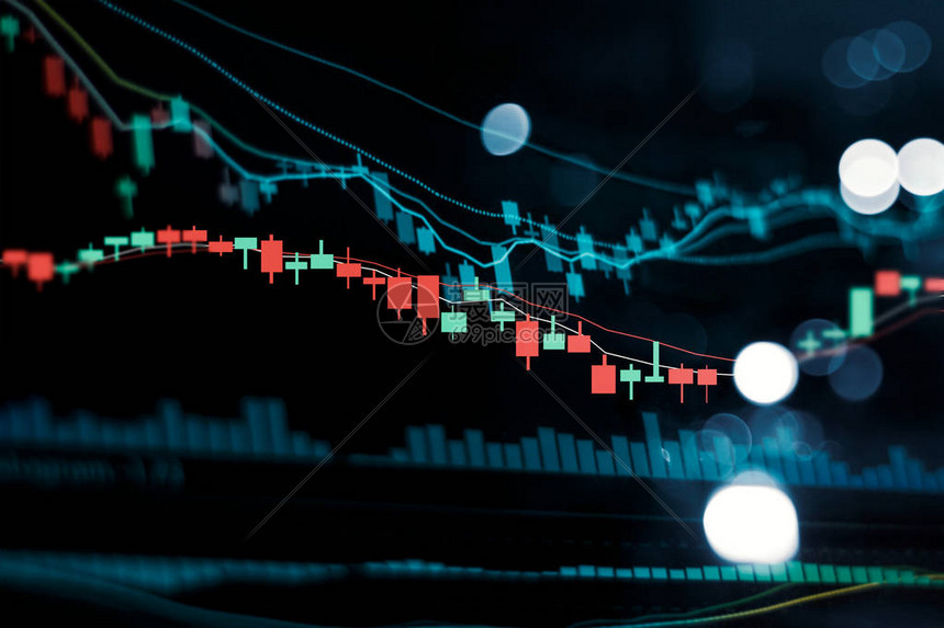 金融股市投资交易图蜡烛棒图表看涨点高清图片下载-正版图片505797826-摄图网