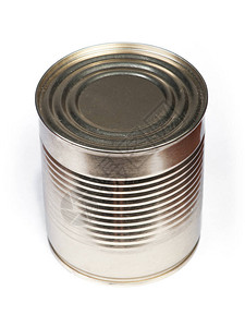 就被,白底被孤立于白色背景的金属罐头食品背景