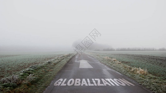 走向全球化的路标背景图片