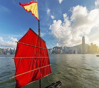 在香港维多利亚港的图片