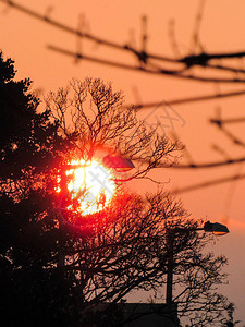 英国利物浦市日落时的太阳被长途短片击中图片