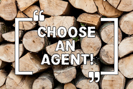 手写文字书写选择代理概念意义选择代表你选择决策的人木制背景复古木材野生信息图片