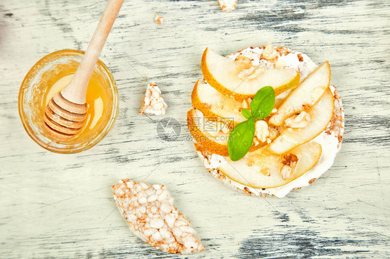 石榴橘子柿子苹果简单的早餐夏季素食主义者图片