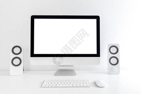 白色现代桌面图片