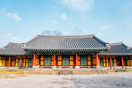 韩国济州岛朝鲜古老传统城镇Seong图片