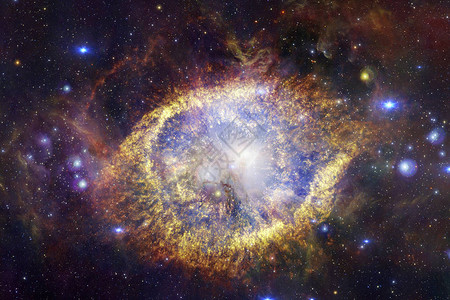 银河系在深空某处宇宙之美由美国航天局提供图片