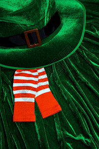 绿色爱尔兰帽子是绿色的图片