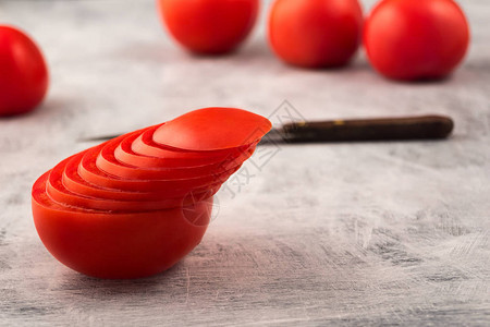 装饰切番茄以装修盘子的方法图片