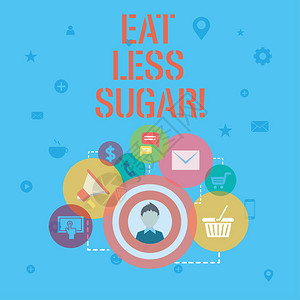 文字书写文本少吃糖减少吃甜食糖尿病控制节背景图片