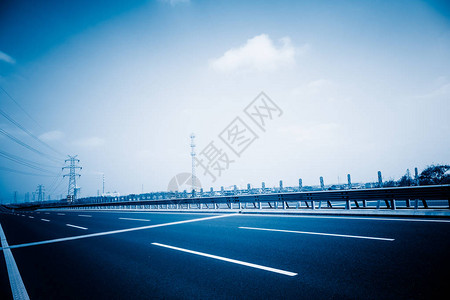 上海立交桥空无一物的公路上海人的过道背景