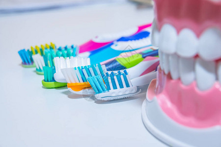 牙刷白化牙齿护理牙齿健康概图片