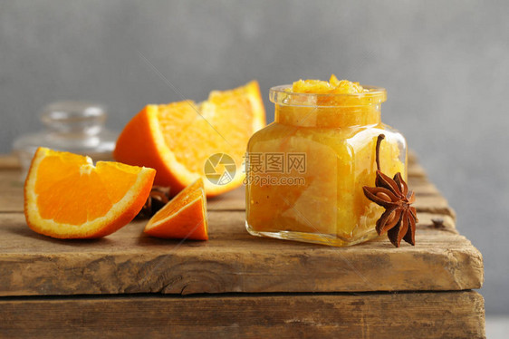 甜点的自制橙黄图片