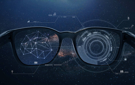 智能眼镜VR虚拟现实和ARA扩图片
