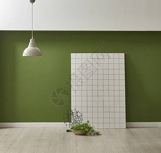 现代绿色壁纸并用工厂图片