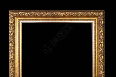 古典画框用黑色背景图片