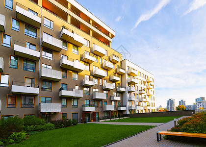 公寓住宅现代住宅和房屋建筑与户外设施图片