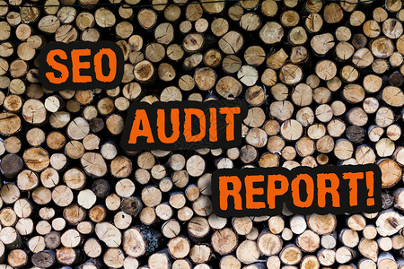 显示Seo审计报告的书写笔记基于因素重要搜索引擎的分析网站的商业概念木制背景复古木材野生消息图片